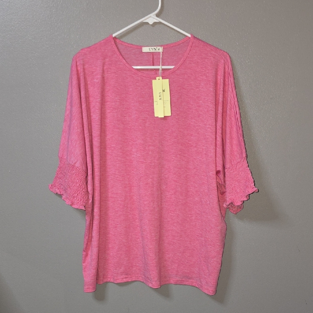 UVN Women's XL Pink Shirt New w/ Tags!